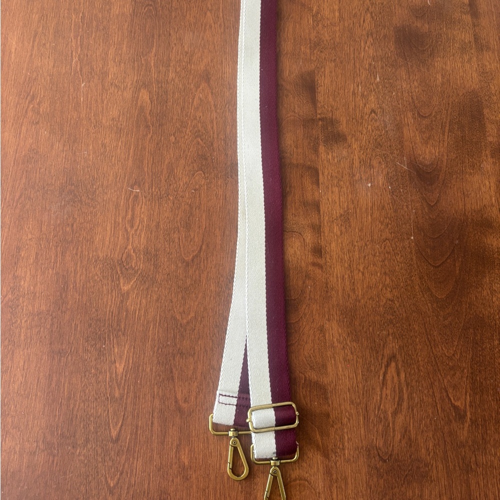 4 for $2 item Burgundy and Cream Adjustable Strap